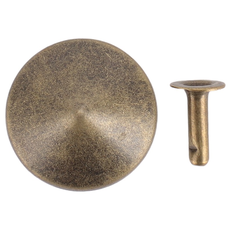 100 Sets Mushroom Rivets Stud 22mm DIY Iron Cone Spikes