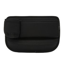 Car Seat Gap Organizer PU Leather Front Multifunctional Seat Console Side Storage Box Pocket Gap Filler with Left Cup Holder