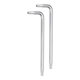sourcing map 2pcs T10 Tamper Proof Torx Star Key Bit Wrench 2.2" L-Shaped 6 Points Wrenches Chrome-Vanadium Steel Hand Tool for Automotive/Home Repairs