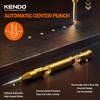 KENDO 5PCS Step Drill Bits with Automatic Center Punch -