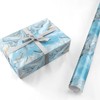 Marble Wrapping Paper – Gift Wrap with Blue and Gold