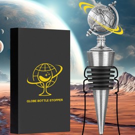 LKKCHER Globus Weinflaschenverschluss, Globus Deko Weinsparer, Birthday Gifts, Wine Saver, Wine Accessories, Weingeschenke für Männer Frauen, Vatertagsgeschenk