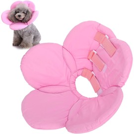 Tefola Collar de Recuperación para Perro, Ajustables Dona para Perro Collares de Isabelino, Recuperación Post Cirugía para Perros y Gatos Pequeños, Evitar Mordida y Arañazo, Forma de Flor
