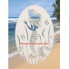 Oval Mermaid Etched Window Decal Vinyl Glass Cling - 26"