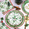 JarThenaAMCS Merry Christmas Party Supplies Kit Serves 24 Holly Paper