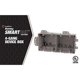 Madison Electric Products MSBMMT4G 4 Gang Multi Mount Device Box with Depth Adjustable, Heavy Duty 42lb