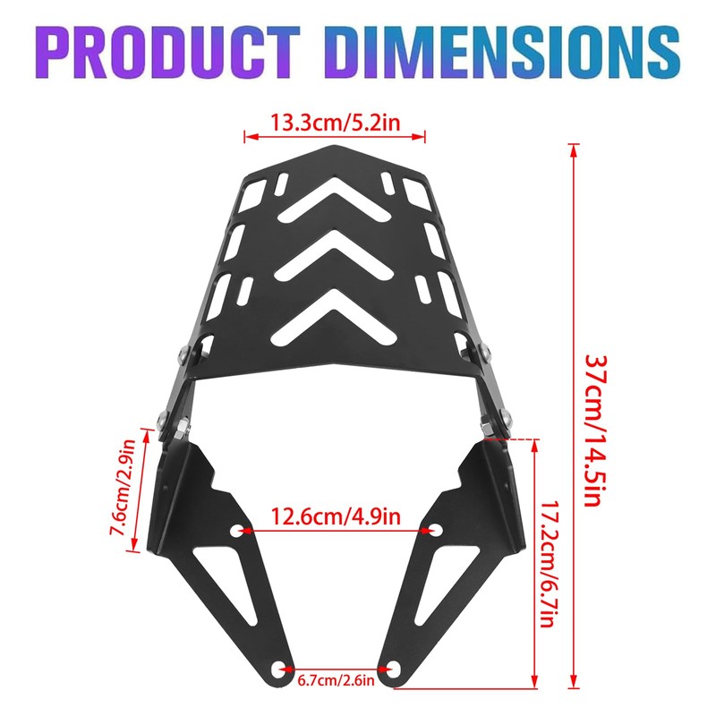 Grom 2016-2017 2019-2020 Rear Rack Tail Luggage Rack Cargo Carrier