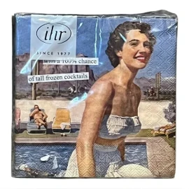 Hot and Dry Funny Cocktail Napkins by Anne Taintor Set of 20 New