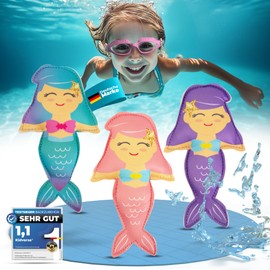 KIDVERSE Diving Animals for Children - Tested Water Toy - Neoprene Diving Toy for Children - Colourful Swimming Pool Toy for Learning to Dive - Pool Toy (Mermaids)