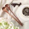 6 Pcs Wooden Teaspoon, 7.8 inch Wooden Coffee Spoons Long