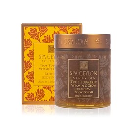 SPA CEYLON True Turmeric Vitamin C Glow Refining Body Polish | Cuidado facial | Ideal para tipos de piel opaca y manchada