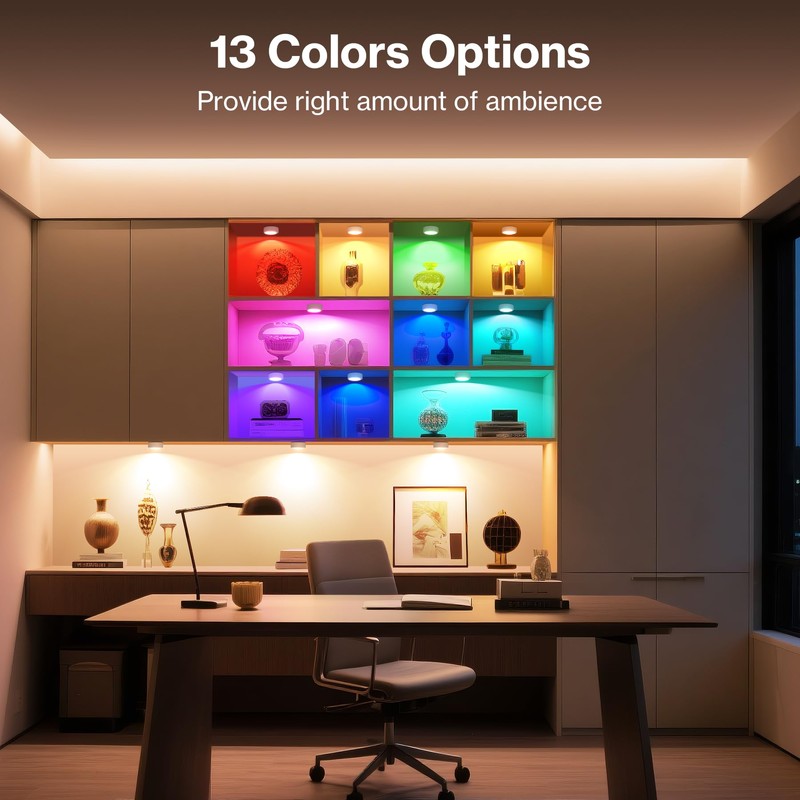 Cadrim RGBW Wireless Cabinet Lighting RGBW 13 Colours LED Night