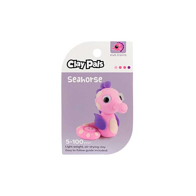 Clay Pals Seahorse - Easy Sculpt Fun Fast Air Drying