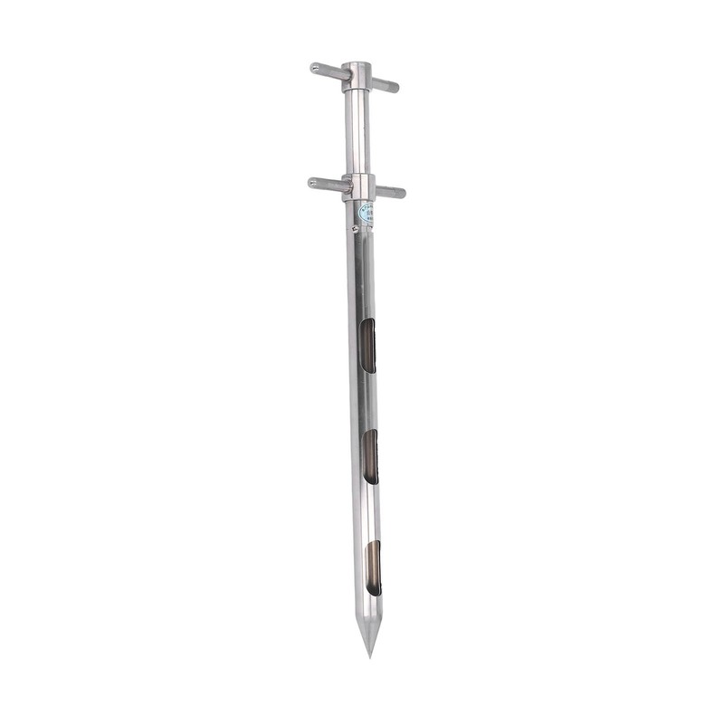Soil Probe 0.54m 304 Stainless Steel Rotation Handle Pointed Design