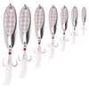 Shaddock Metal Spoon Fishing Lures 10pcs Spinner Baits for Trout