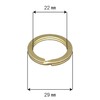 Double Ring Brass Key Chain Part Made in Japan Solid