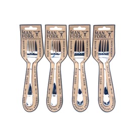 The Man Fork - Wolfpack [ 4 Man Forks ] - Holds 40% MORE FOOD So You Can Crush BIGGER BITES With MORE FLAVORS - As Seen On TV