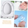 OSALADI 5pcs Transparent Toilet Seat Bumpers and Door Bumpers Pads