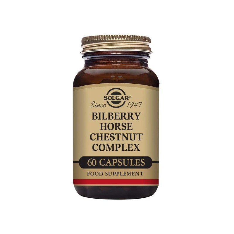 Solgar Bilberry Horse Chestnut Complex Vegetable Capsules - Pack of