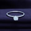 SAVEARTH DIAMONDS Solitaire Style Ring, Lab Created Moissanite Diamond Engagement