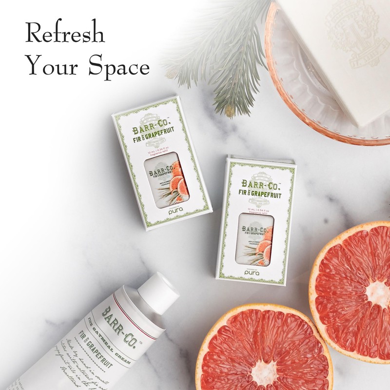 Barr-Co. Fir & Grapefruit Scent Pura Diffuser Refill, Invigorating Woody