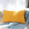 CALIYO Cushion Cover, Corduroy Plain Set of 2 Cushion Covers,