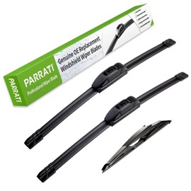 PARRATI® High Performance Premium All-Season Automotive Windshield Wipers with Rear Wiper Blades Replacement for 2011-2021 Jeep Grand Cherokee,Easy to Install 22"+21"+11"(Set of 3)