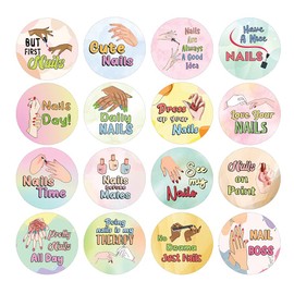 Creanoso Cute Nails Stickers (5-Sheets x 16 Designs) - Home Public Fun Reminders Enticements – Work Classroom Incentive Gift Ideas for Hairdressers, Stylists, Professionals, Men Women Adults