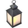 Lunartec Garden Lantern: LED Lantern with Realistic Flame Play and