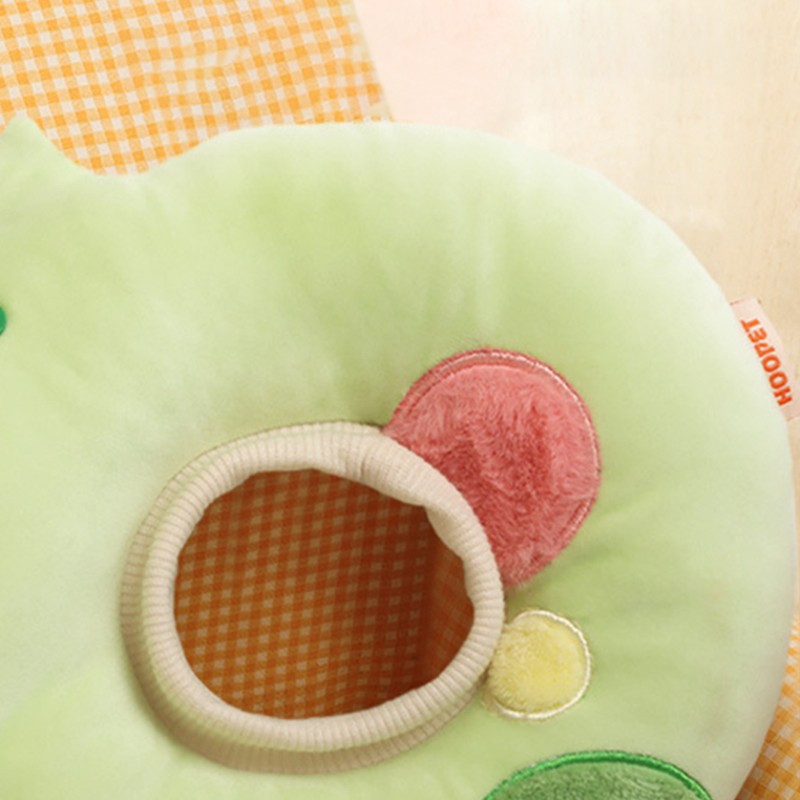 Cat Elizabethan Collar Soft Artificial Rabbit Plush Neck Protection Cute