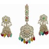 Earrings and Tikka Set (Multicolor Jhumka)