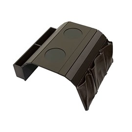 Sofa Arm Tray Table. Remote Control and Cellphone Organizer Holder, Arm Rest Organizer, Arm Rest Table with Pockets. Fits Over Square Chair arms