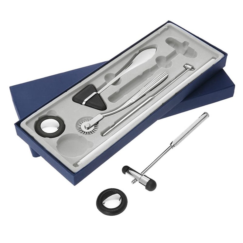 Aswalling Neurological Percussion Set-Reflex Hammer Set, Includes Pinwheel, Babinski Hammer,