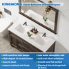 18 Inch White Rectangle Vessel Sink for Bathrooms 18.3" x