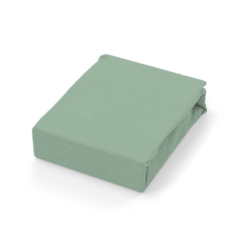 Soleil d'Ocre Flat Sheet, Cotton, Green, 180 x 290 cm