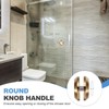 PATIKIL Round Sliding Glass Door Handle, 2 Pack 304 Stainless
