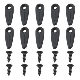 Be In Your Mind 100 Sets 2.5mm Frame Turn Button Photo Frame Back Panel Plastic Buckle with Screws for Hanging Pictures Photos Drawings Black