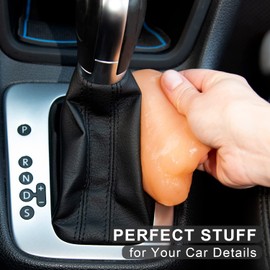 TICARVE Gel de limpieza para detalles, masilla de gel para coche, herramientas de limpieza de interiores de coche, limpiador de teclado, color naranja, paquete de 2