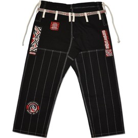 ROLL HARD Brazilian Jiu Jitsu Ripstop Gi Pants Blue (A1 - Black)