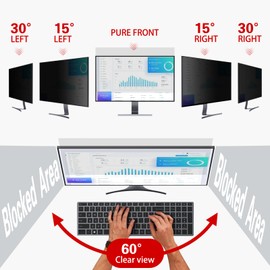 Ceydebne 27 Inch Privacy Screen for Monitor with 16:9 Widescreen Monitor [2 Pack], Anti [Blue Light Screen Protector - Anti-Glare - Anti-Scratch Protector Film for Data confidentiality Privacy Shield