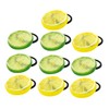 Ipetboom 10Pcs Cute Lemon Slice Elastic Hair Ties for Hair