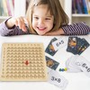 Montessori Multiplication Board, Wooden Multiplication Board, Multiplication Learning Multiplication Table,