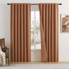 DUALIFE - Cortinas 100 opacas de lino texturizado de 84