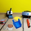 ZYRELYNX Upgraded Silicone Soldering Station with Solder Tip Cleaner, Soldering