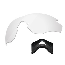 Boldbright Replacement Lenses & Nose Pads Compatible with Oakley M2 Frame Sunglasses - Clear