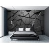 Cliouar-Black Geometric Figures 3D Wallpaper Mural Peel and Stick 98"