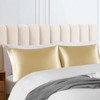 Set of 2 Satin Pillow Covers (Polyester Material) Envelope Pillow