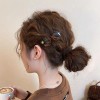 Two Ladies' Smiling Face Glasses Design Hair Clips -2025 New