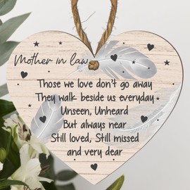 Mother in Law | Mum | Mummy | Step Mum Memorial Plaque - ‘Those We Love Don’t Go Away’ - Remembrance and Sympathy - Thoughtful Bereavement Gift for Loss of Loved One (Mother in law)