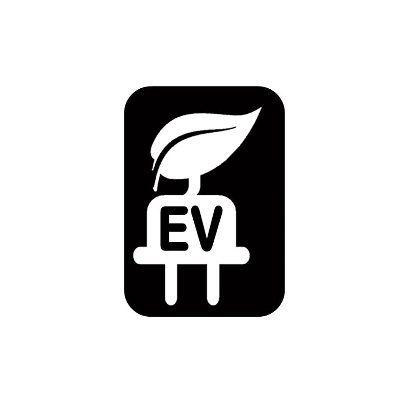 Ev Leaf Plug sticker Decal TP 944 6" electric vehicle